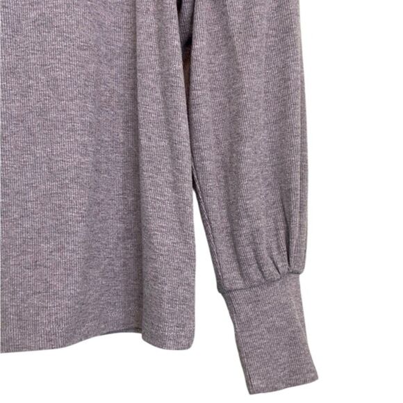 Philosophy Puff shoulder Crewneck Ribbed Long Sleeve Extra Small XS - Picture 2 of 9